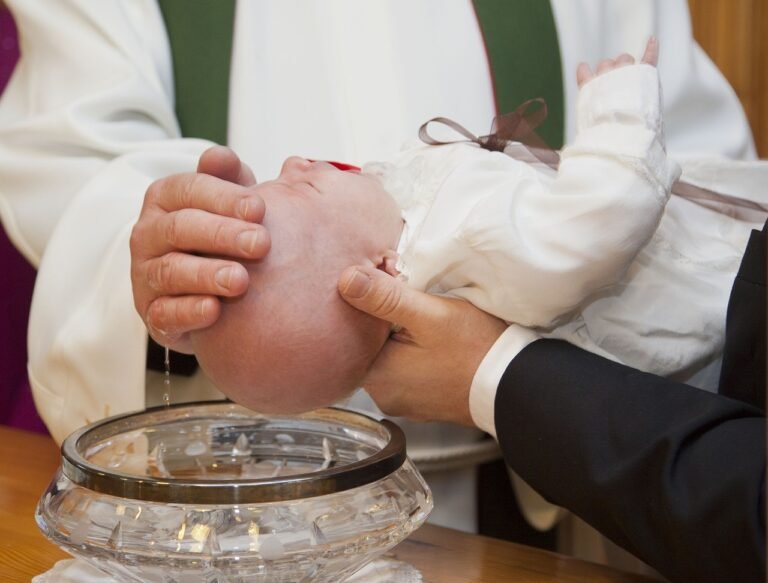 Baby christening photo